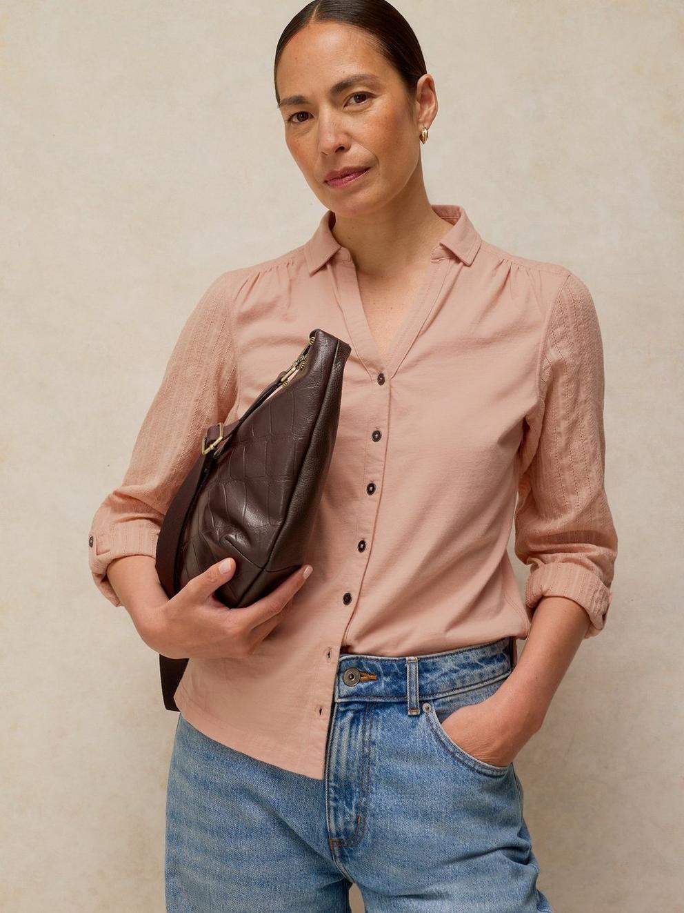 ANNIE MIX JERSEY SHIRT