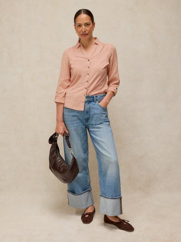 ANNIE MIX JERSEY SHIRT