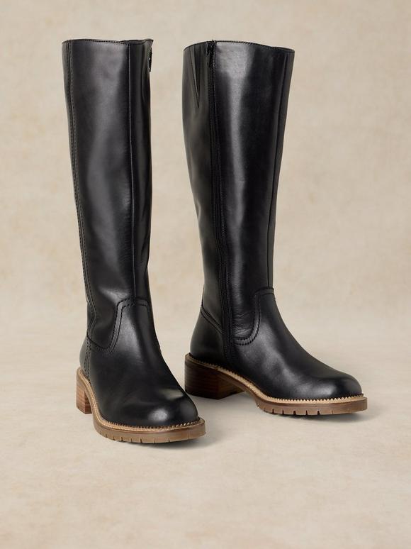 SERENA LEATHER KNEE HIGH BOOT
