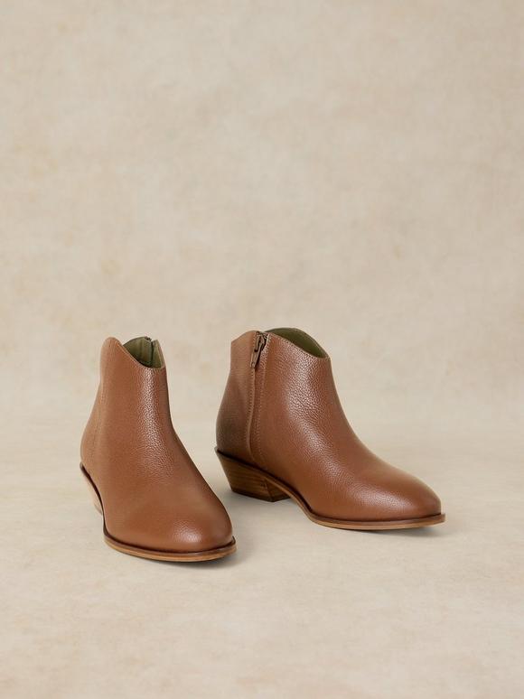 MAE LEATHER ANKLE BOOT