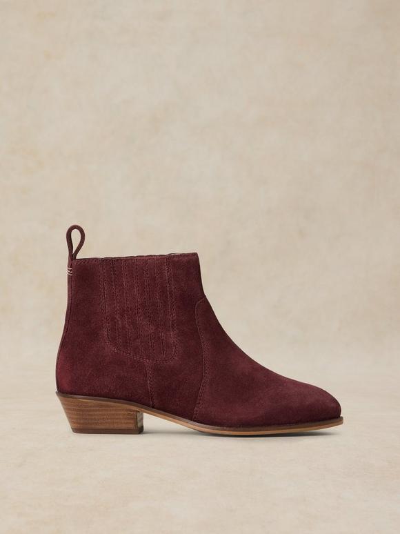 WIDE FIT SUEDE CHELSEA BOOT