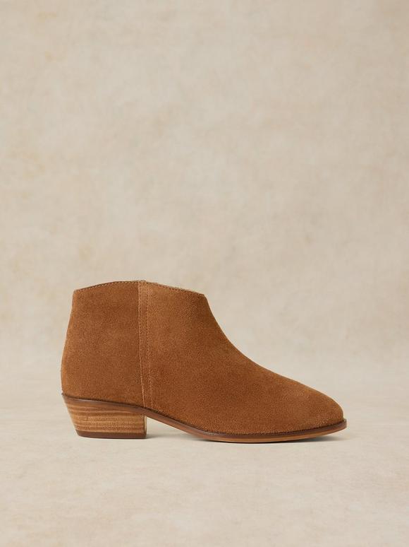WIDE FIT SUEDE ANKLE BOOT