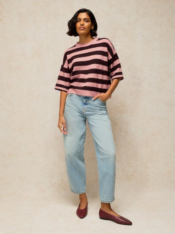 KATE KNITTED STRIPE TEE