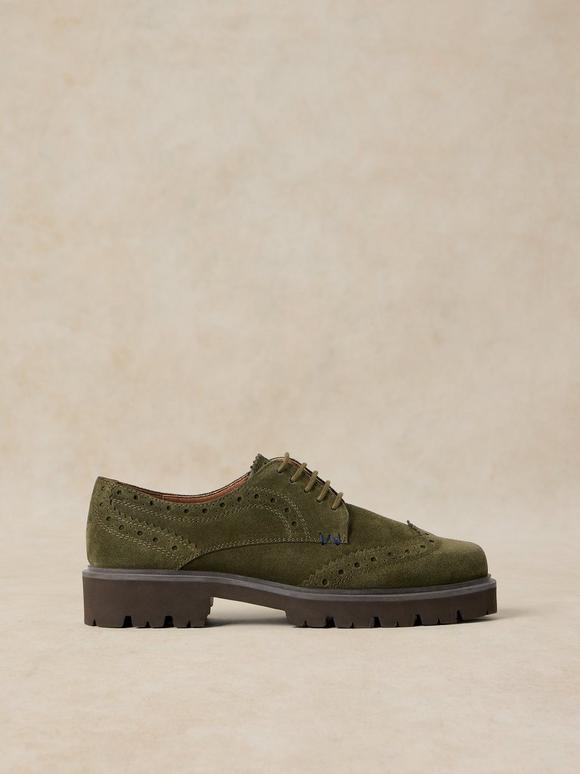 THALIA CHUNKY LEATHER BROGUE