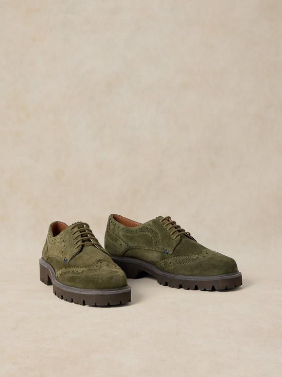THALIA CHUNKY LEATHER BROGUE