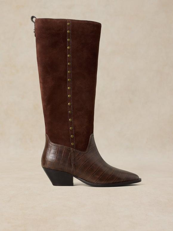 JANIE WESTERN KNEE HIGH BOOT