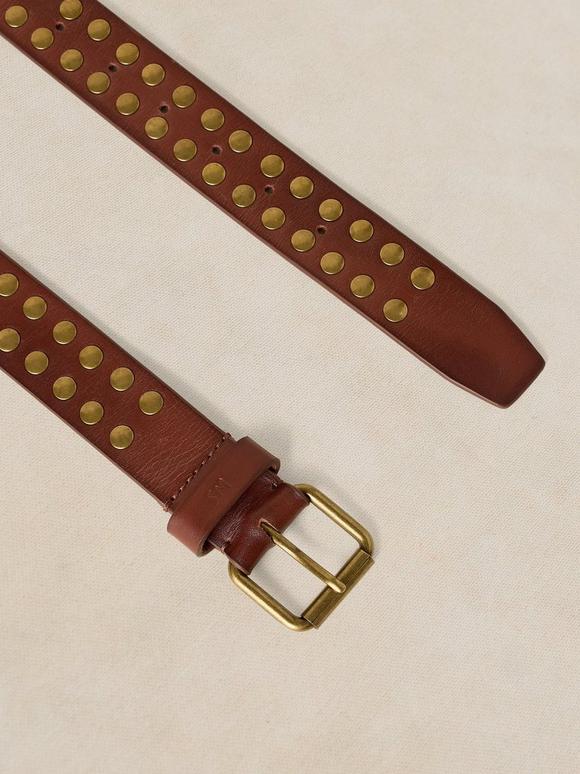 STUDDED LEATHER BELT