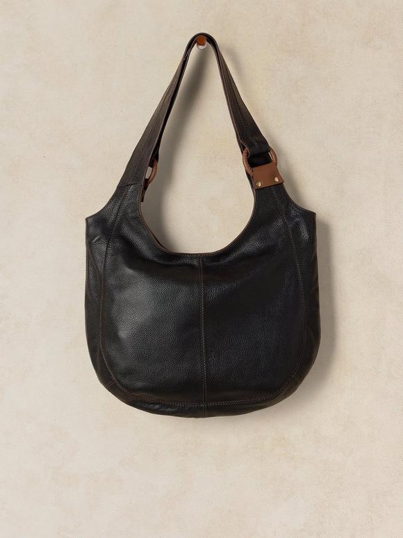 SAFFY LEATHER SHOULDER BAG