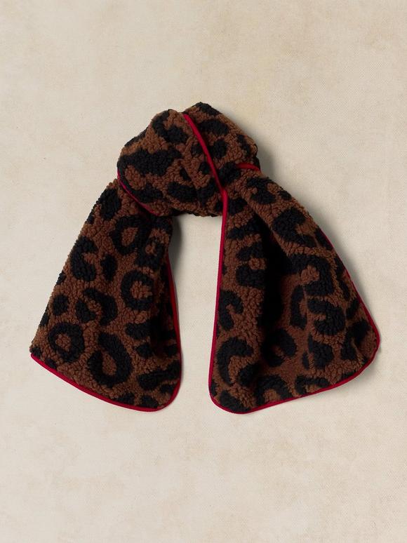 BORG LEOPARD SCARF