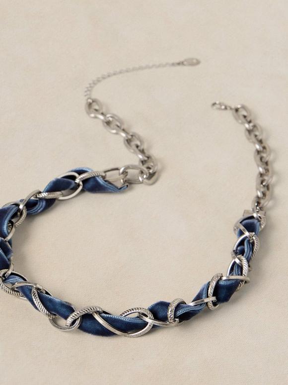 MAISIE VELVET LINK NECKLACE