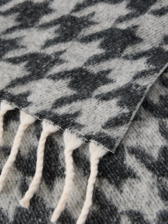 HOUNDSTOOTH BRUSHED SCARF
