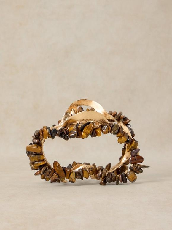 SEMI PRECIOUS CLAW CLIP