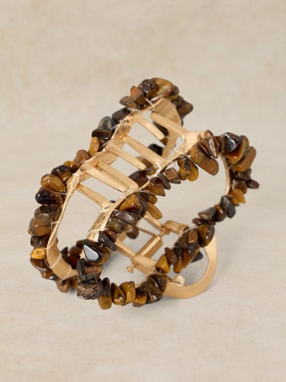 SEMI PRECIOUS CLAW CLIP