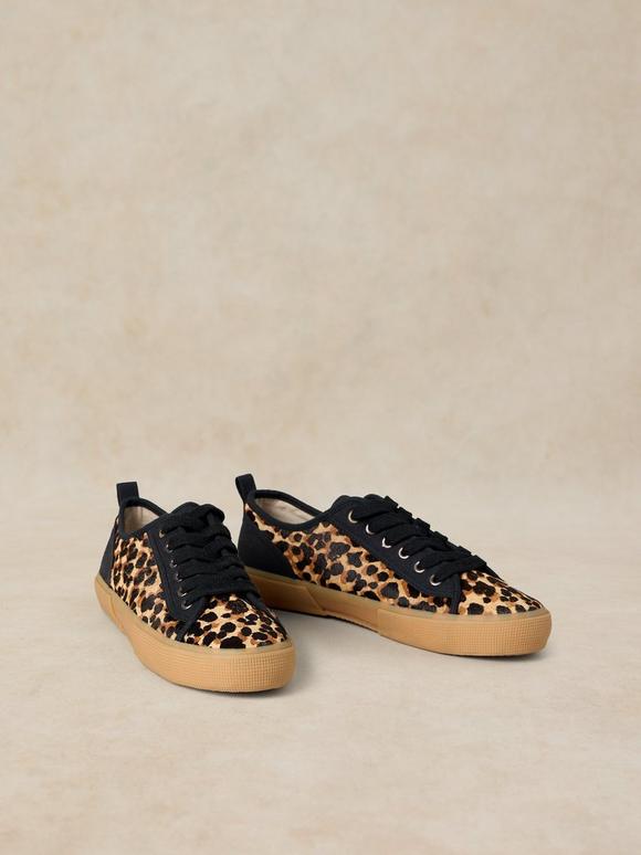 PIPPA LEATHER LACE UP TRAINER