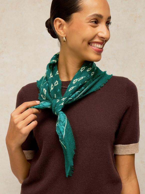 WOOL SQUARE SCARF