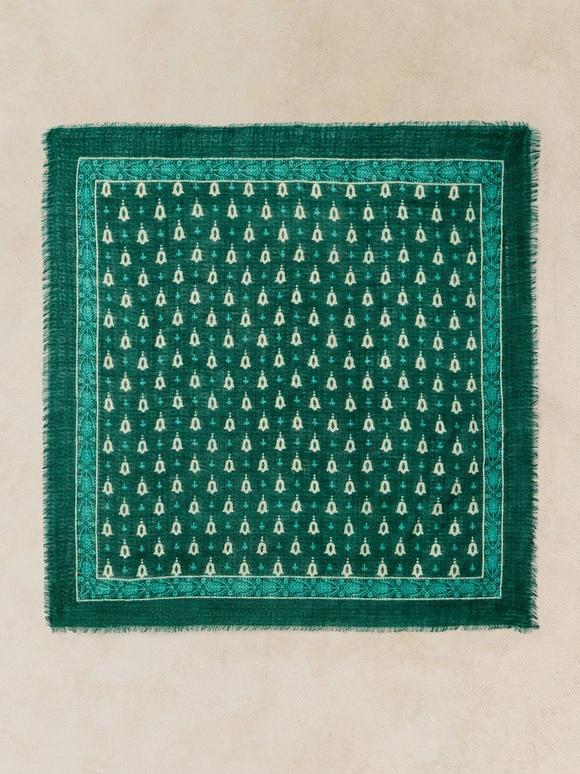 WOOL SQUARE SCARF