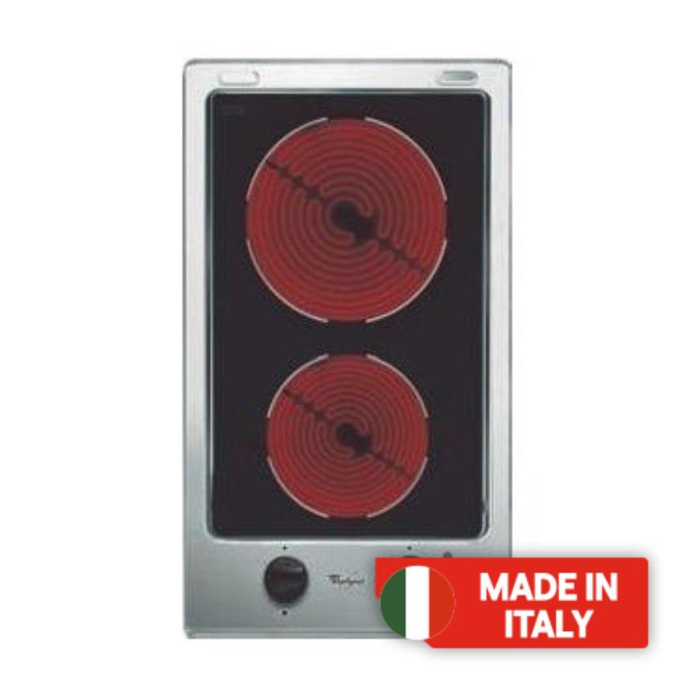 

Whirlpool 30cm 2-plate electric domino built-in ceramic hob, akt315ix