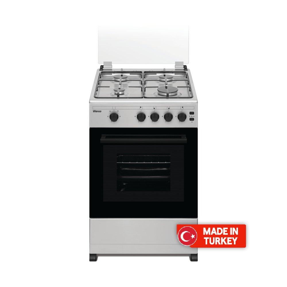 

Wansa 4 burners gas cooker, 50x50cm, wct4401xs - stainless steel