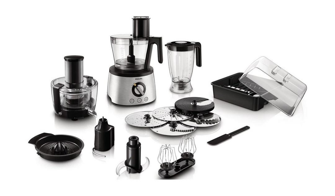 Philips 3 in 1 1300W Avance collection Food Processor (HR7778/00/01) – Black / Silver