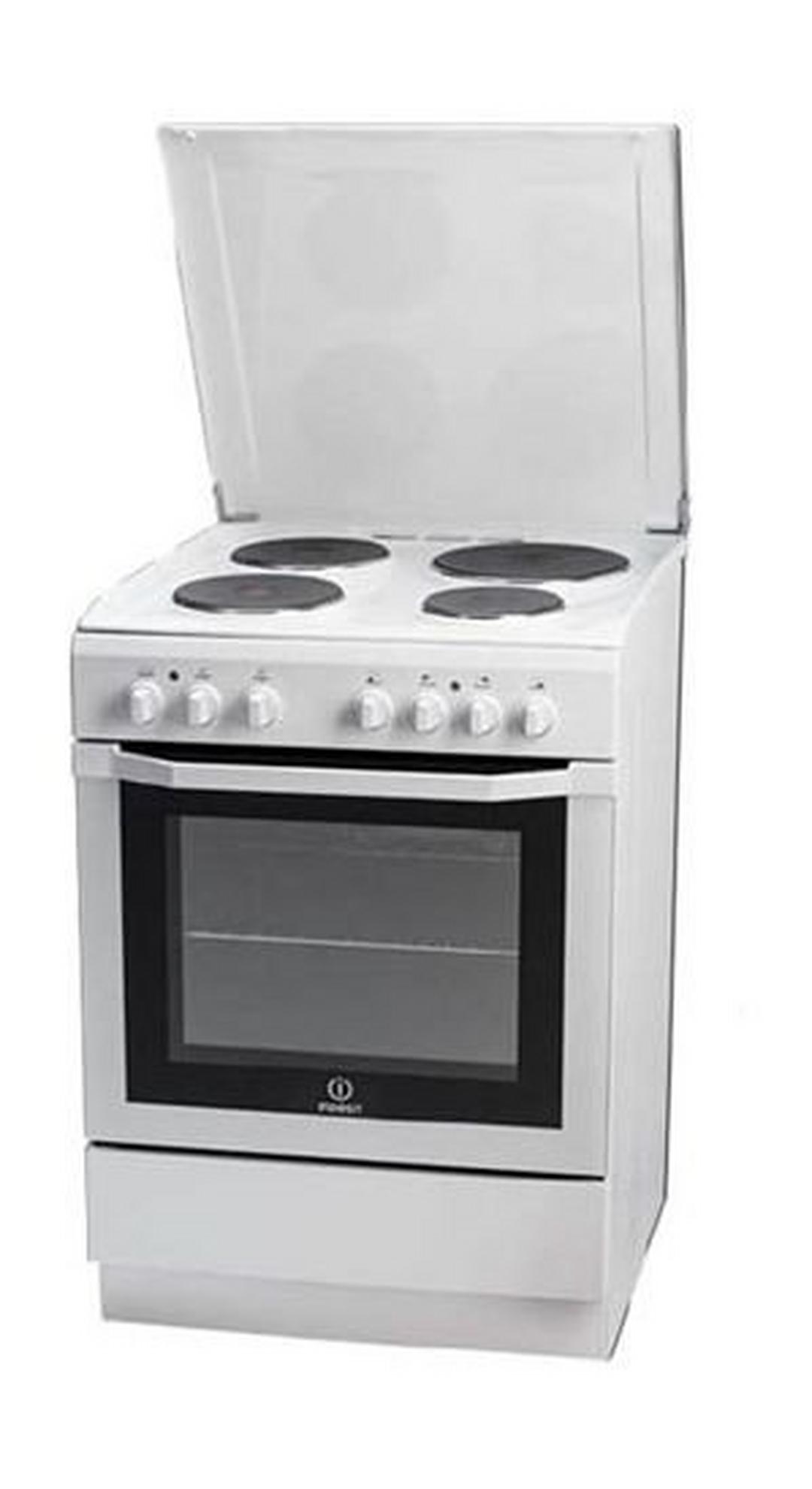 Indesit 60x60 4-Burner Free Standing Electric Cooker (I6e55H2E (W)/EX)