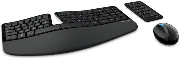 

Microsoft sculpt ergonomic wireless keyboard + mouse - black