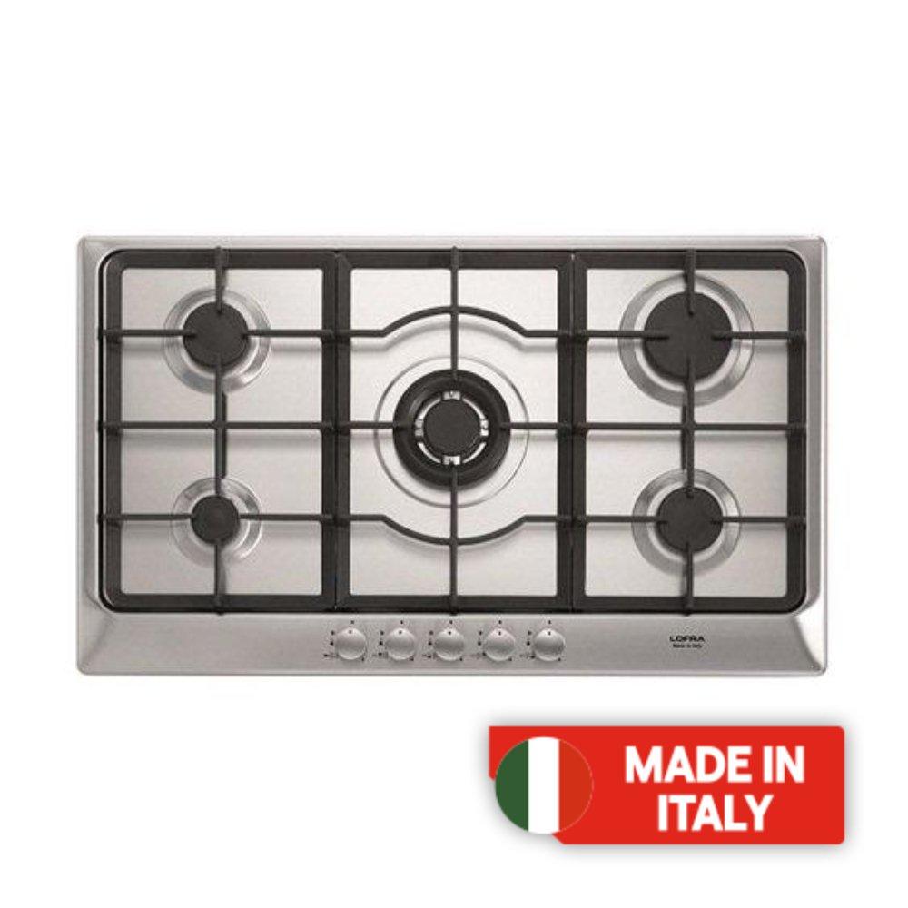 

Lofra artes 90cm 5-burner built-in gas hob (hds9e0/gc)