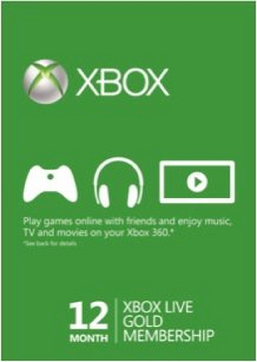 Xbox Live 12-Month Gold Membership Card (Kuwait Account) - Instant Code Delivery