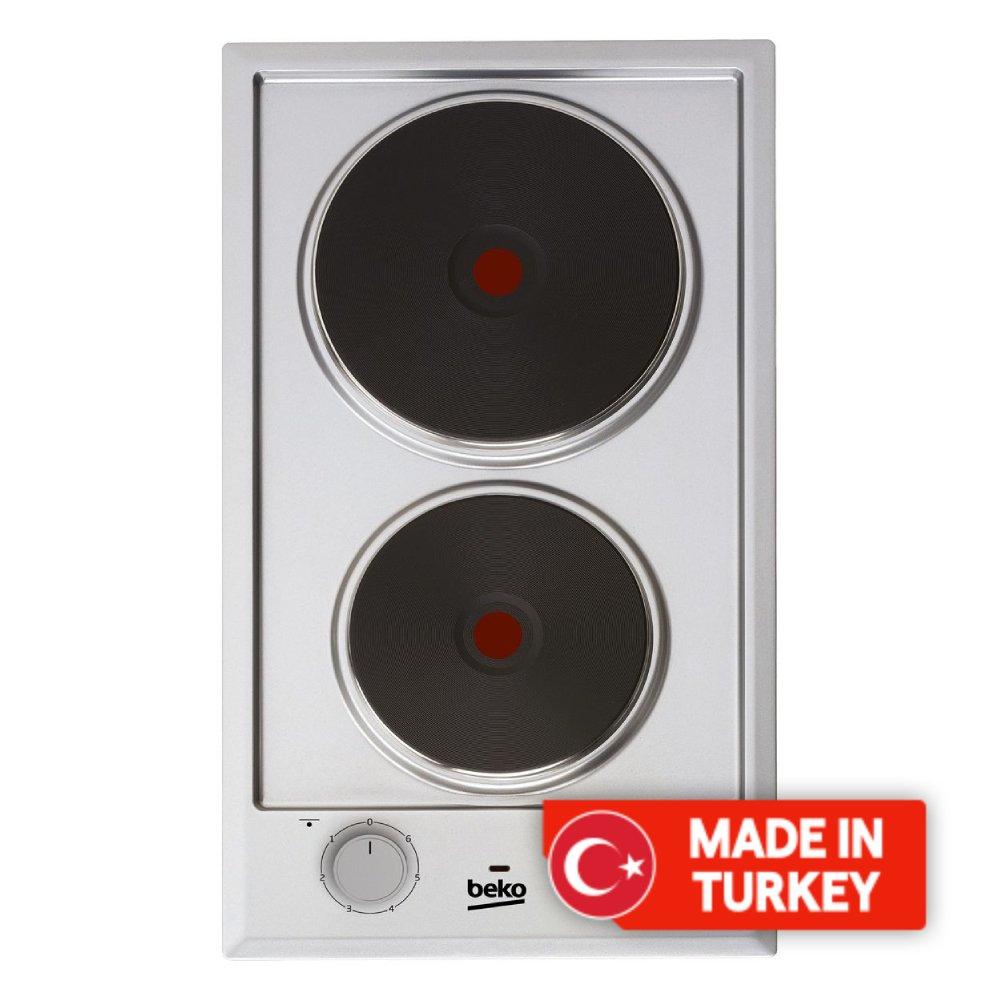 

Beko 30cm 2-hotplate burner built in electric domino hob (hdce 32201 x)