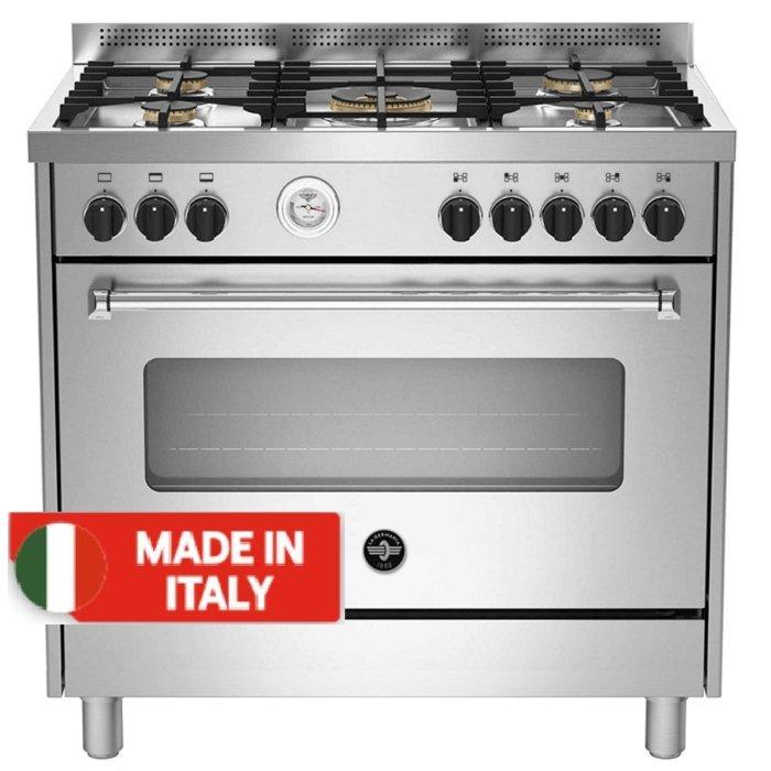 

Lagermania 5 burners free standing gas cooker, 90x60cm, ams95c81ax
