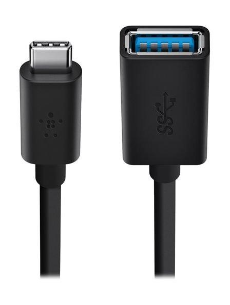 

Belkin 3. 0 usb-c to usb-a adapter (f2cu036bt) - black
