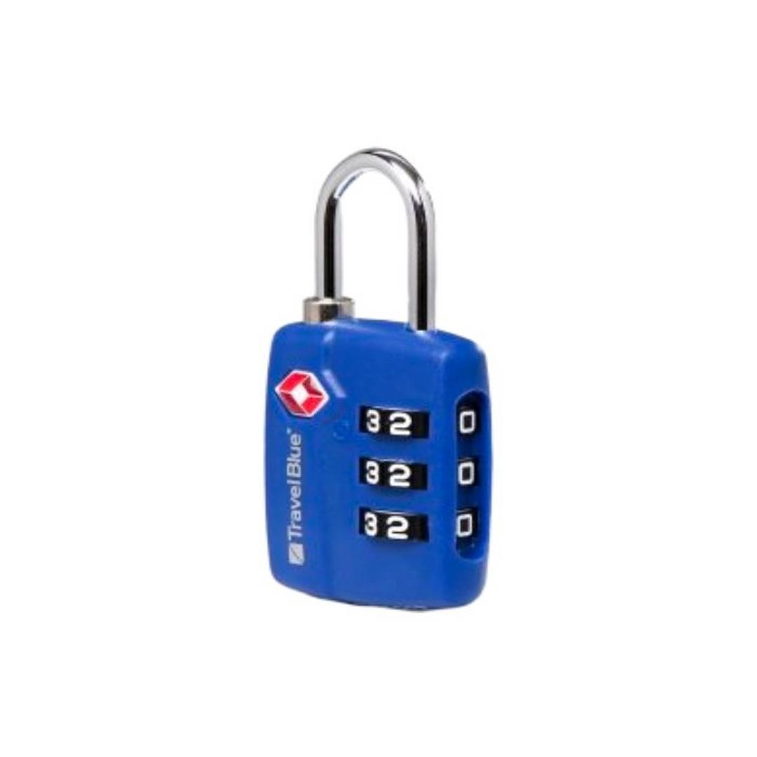 قفل حقيبة رقمي تي إس إيه من ترافل بلو - أزرق