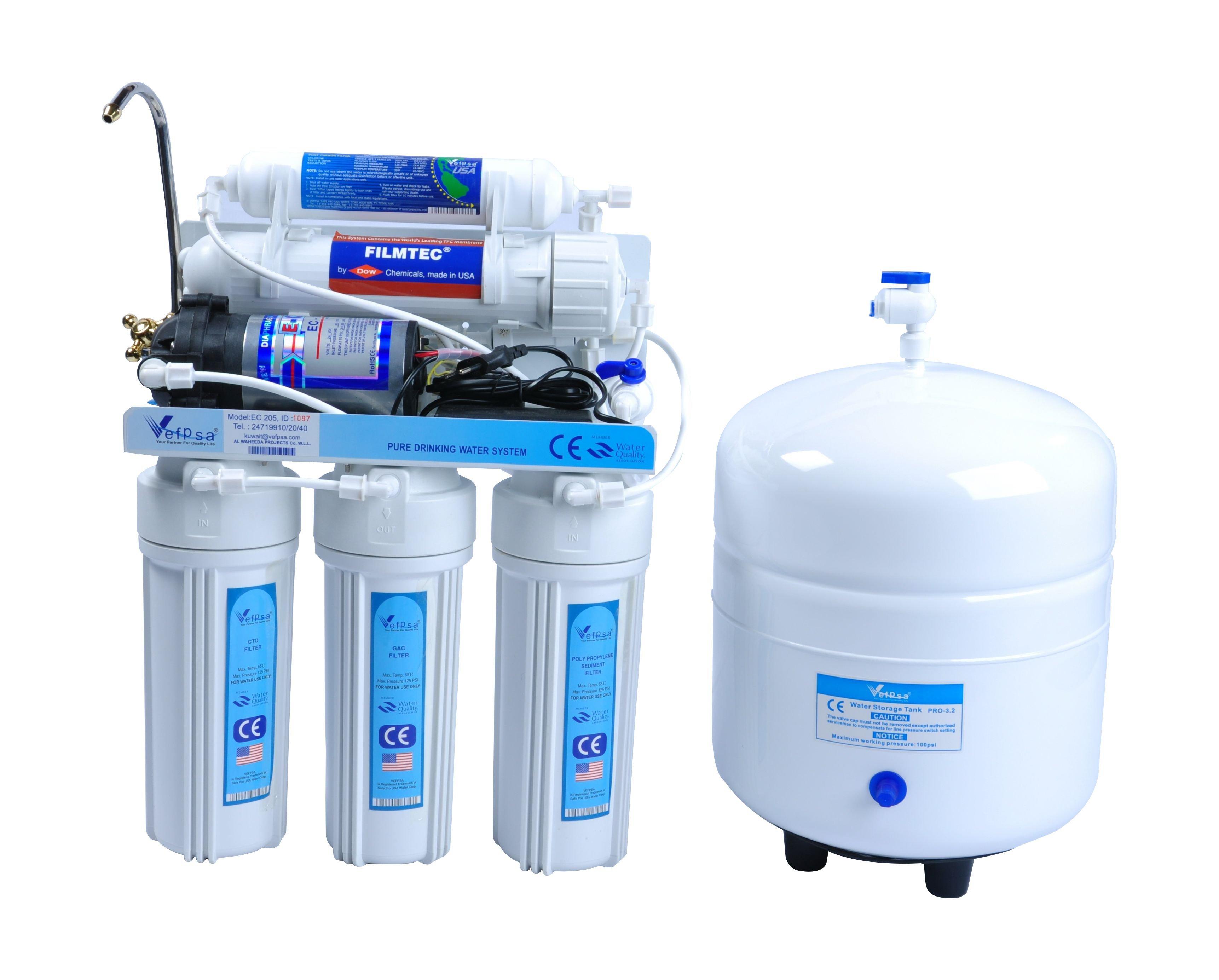 

Vefpsa pro 5 stage water filter – 3. 2 gallons (ec105p)