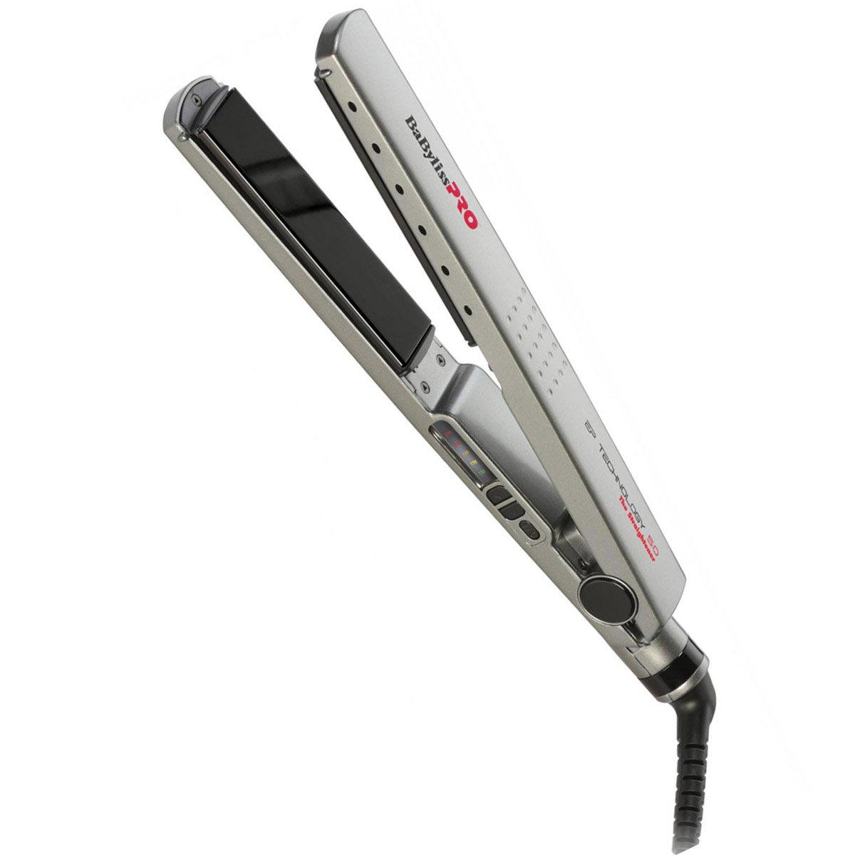 

Babyliss pro hair straightener, 230 w, variable heat settings, bab2091e - silver