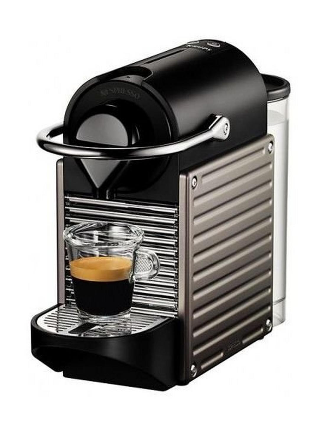 ماكينة القهوة نسبيرسو بيكسي - تيتانيوم (C60-ME-TI-NE)