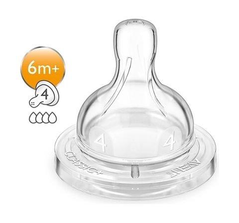 

Philips avent classic+ anti colic silicon teat 2pcs - 6m+