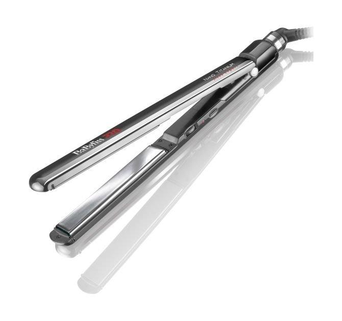

Babylisspro sleek nano straightener, 60 w, 5 heat settings, 2072e - silver