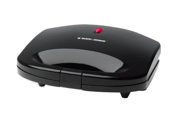 

Black & decker 2 slices sandwich maker, 600w, ts1000-b5 – black