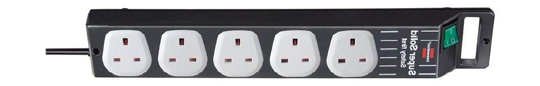 

Brennenstuhl 5 sockets extention cord 2. 5 meters - black