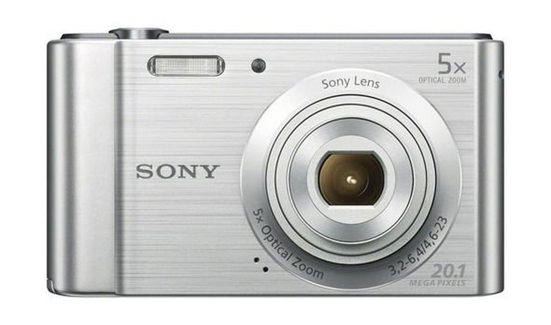كاميرا سوني الرقمية المدمجة بدقة ٢٠ ميجابكسل – فضي (DSC-W800)