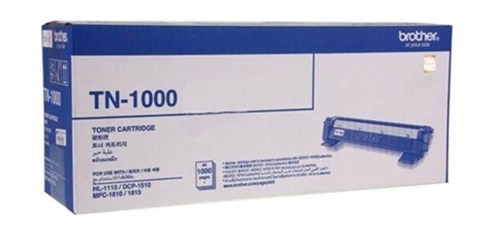 

Brother toner tn1000 for laserjet printing 1000 page yield - black (single colour pack)