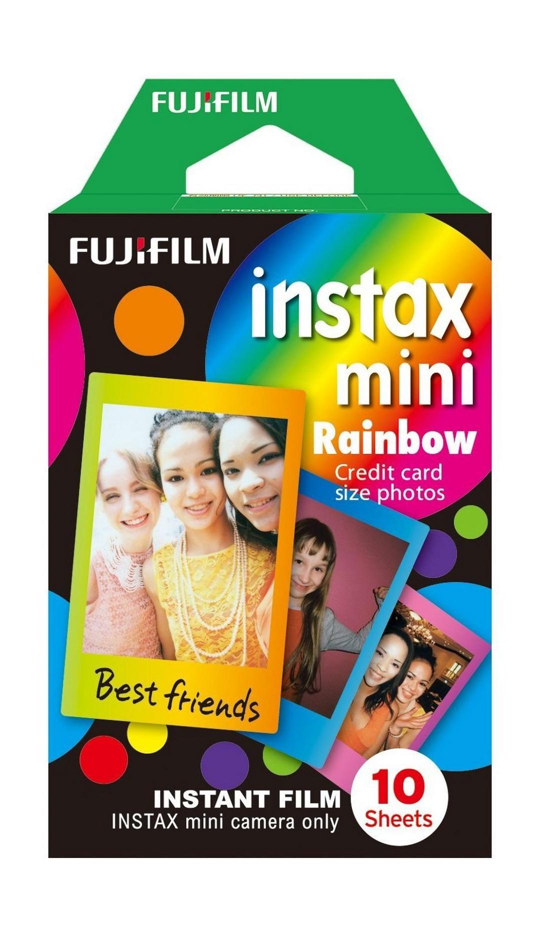 Fuji Instax Mini Film Rainbow, 10 Sheets, INSTAX MINI FILM