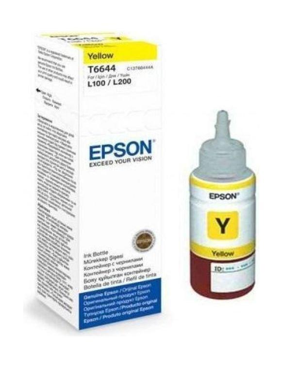 

Epson t6644 ink bottle for inkjet printing 6500 page yield - yellow (70 ml)