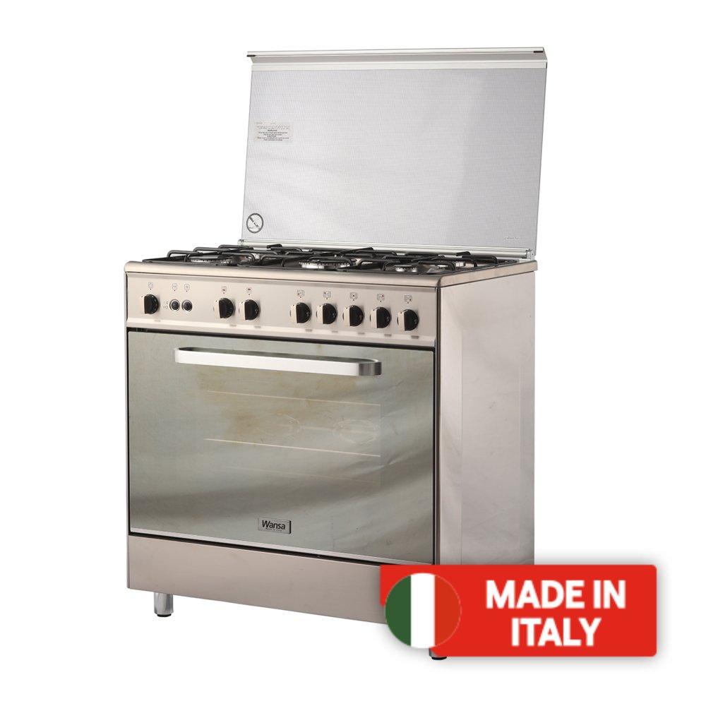 

Wansa 5 burners floor standing gas cooker, 90x60cm, wci9502214xa - stainless steel