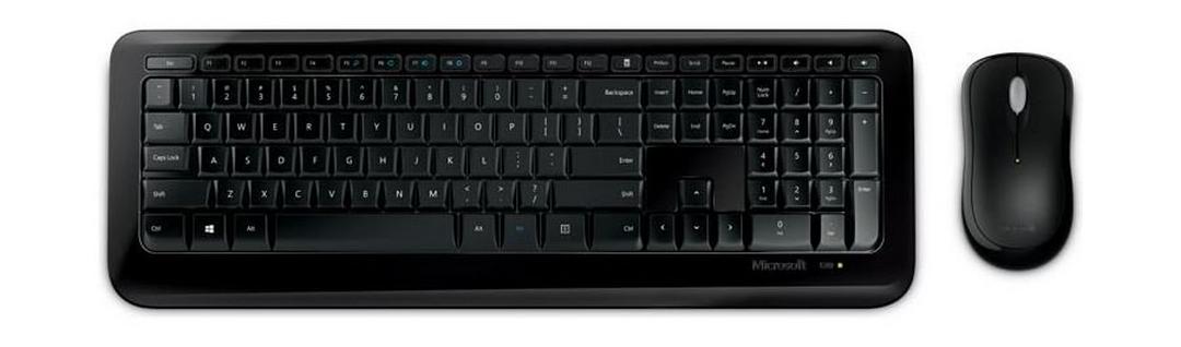 لوحة مفاتيح وماوس لاسلكي للديسك توب ٨٥٠ من مايكروسوفت – أسود - (PY9-00020)