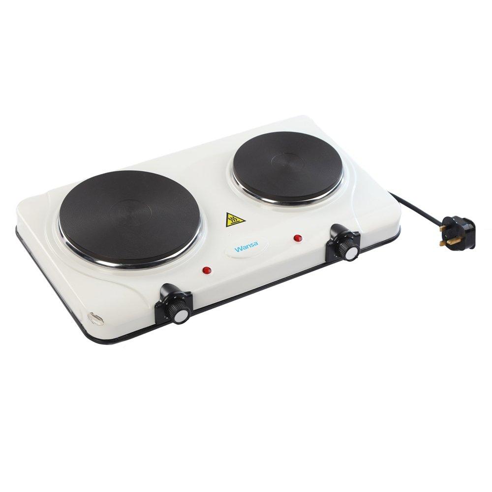 

Wansa 2500w double hot plate (es-027) – black / silver