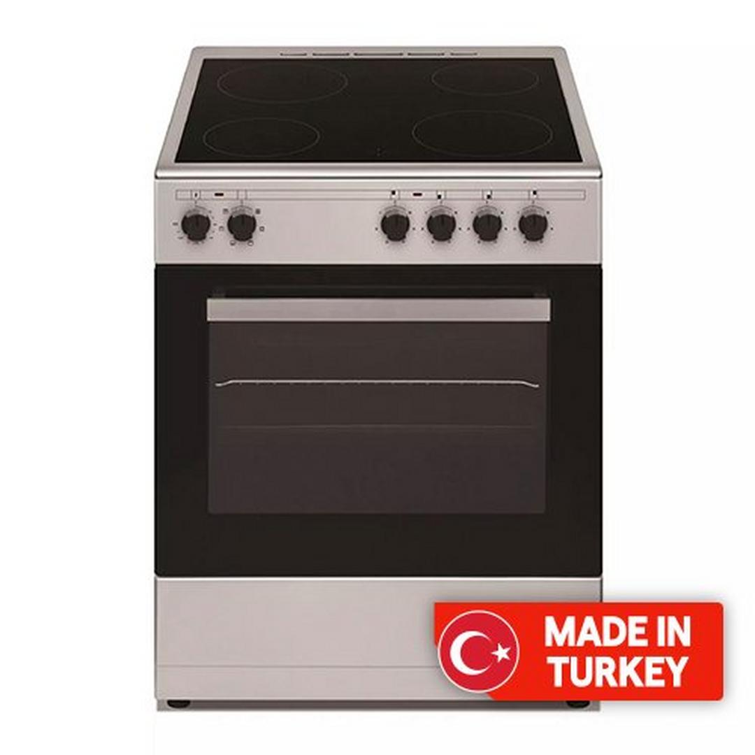 Wansa 60x60cm 4 Ceramic Burners, Electric Cooker (WCT6040041X) – Stainless Steel