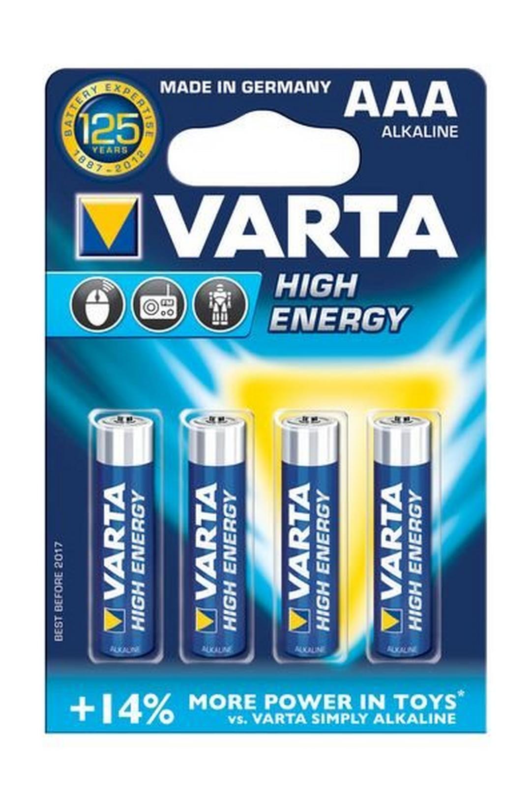 Varta 4Pcs AAA Alkaline Battery