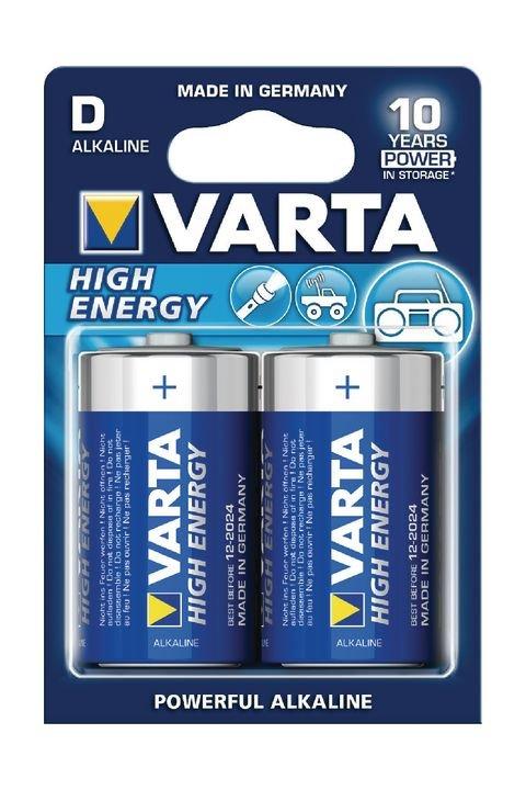 

Varta high-energy d alkaline batteries 2 pcs