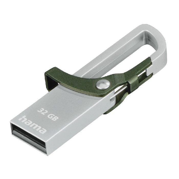 

Hama hook-style usb flash drive, 32gb, 123921 - green