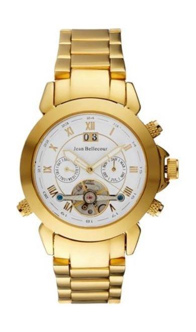 

Jean bellecour automatic analog gents watch – metal strap (reds5)